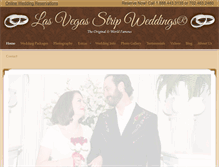 Tablet Screenshot of lasvegasstripweddings.com